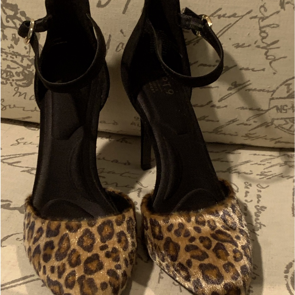 KOHLS APT 9 DEFINED COMFORT HEELS SHOES size 10 LEOPARD PRINT comfortable NEW